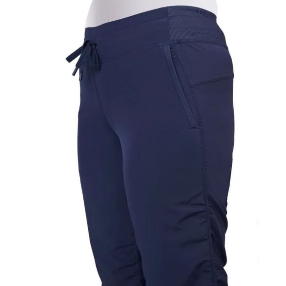 KIRKLAND SIGNATURE Women’s Active Pants 3X Blue Side Ruching Stretch Pockets NWT - Picture 4 of 10